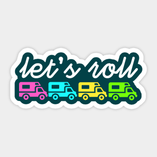 Let's Roll RV Adventure Sticker